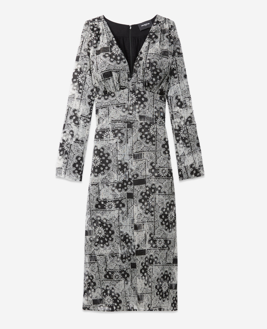 Bandana Print Long Dress - Women