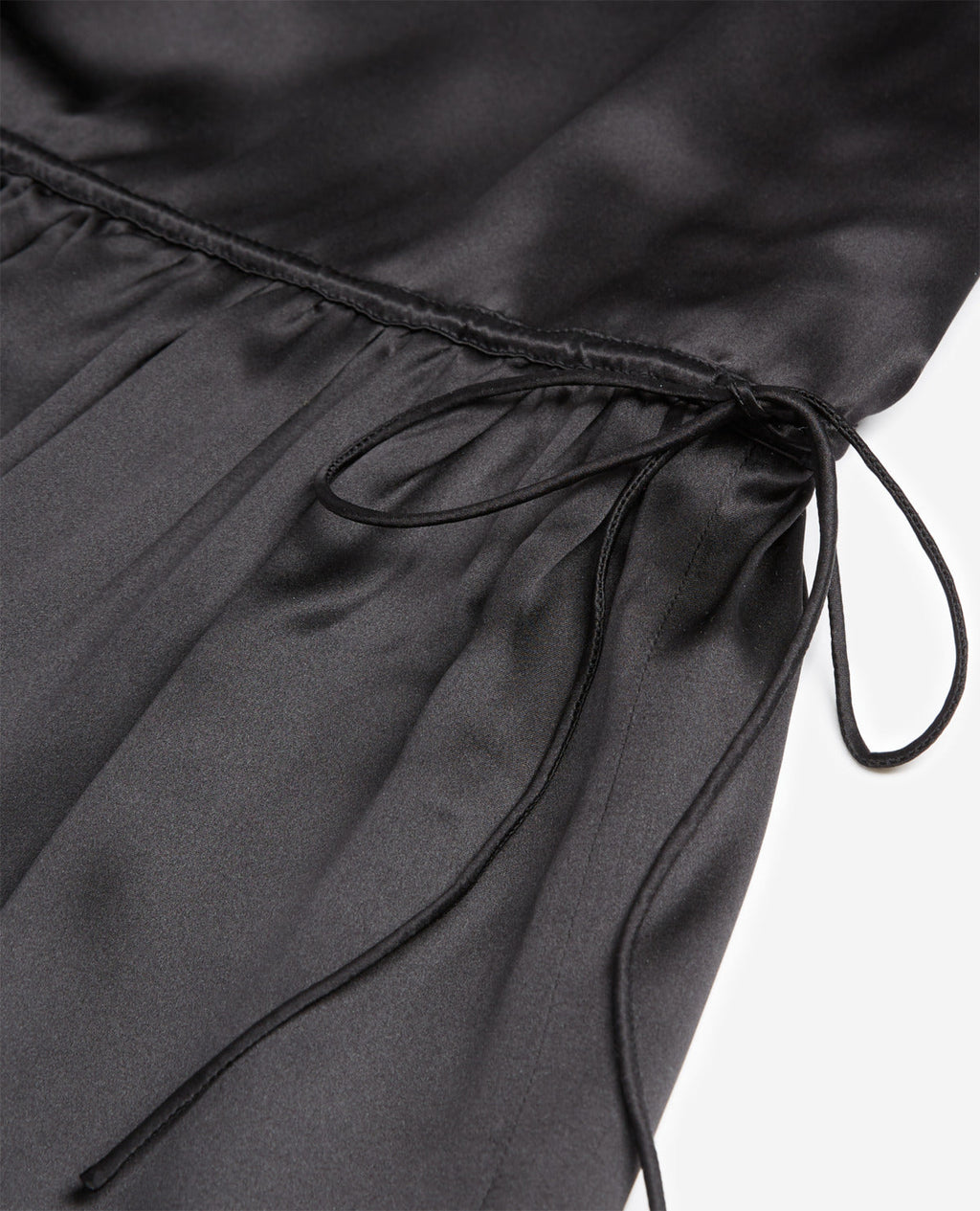 The Kooples - Long Black Silk Dress With Thin Straps - Women