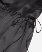 The Kooples - Long Black Silk Dress With Thin Straps - Women