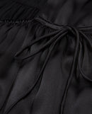 The Kooples - Vestido Largo De Seda Negro Tirantes Finos - Mujer