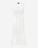 The Kooples - Robe Sans Manches Écrue Détail Brodé - Femme