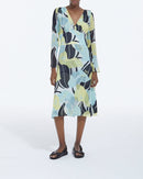 Vestido largo ligero estampado con estampado floral - Mujer