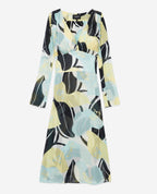 Vestido largo ligero estampado con estampado floral - Mujer