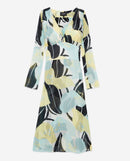 Vestido largo ligero estampado con estampado floral - Mujer