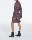 Vestido corto ajustado con estampado floral - Mujer