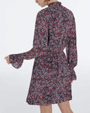 Vestido corto ajustado con estampado floral - Mujer