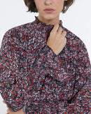Vestido corto ajustado con estampado floral - Mujer