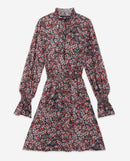 Vestido corto ajustado con estampado floral - Mujer