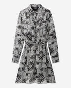 Bandana Print Short Dress - Women