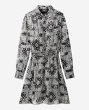 Vestido corto con estampado de bandana - Mujer