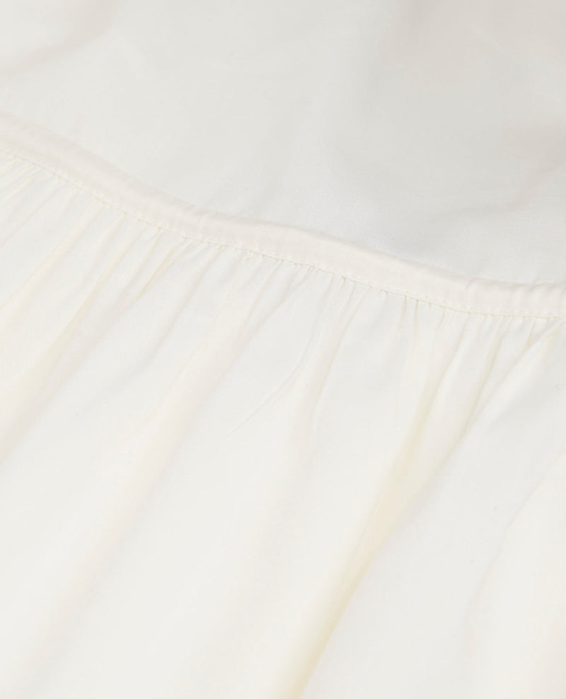 Robe Longue Été Écrue À Fines Bretelles - Femme