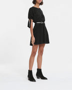 The Kooples - Short Black Dress With Short Sleeves With Bows - Women