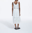 The Kooples - Robe Dentelle Blanche Longue Sans Manches - Femme