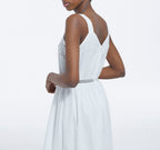 The Kooples - Vestido Largo De Encaje Blanco Sin Mangas - Mujer