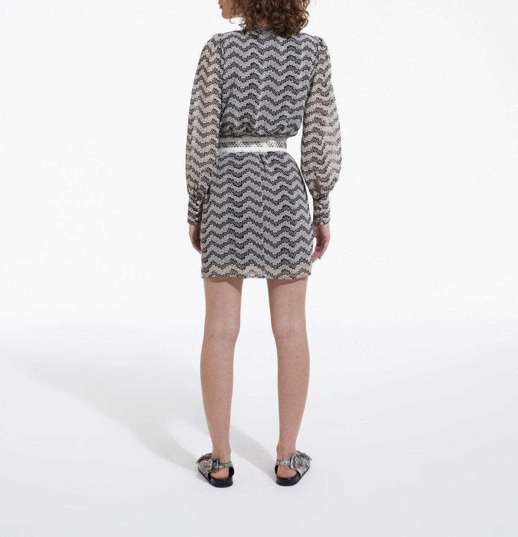 Dress - Black-Ecru - Women