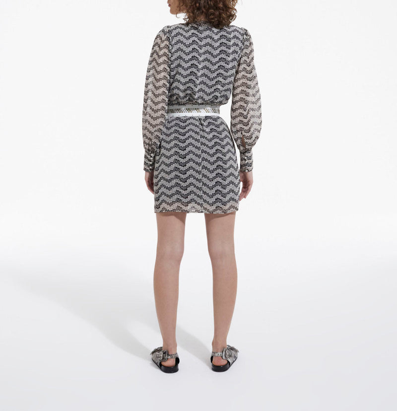 Vestido - Negro-Crudo - Mujer