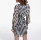 Dress - Black-Ecru - Women