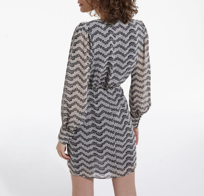 Vestido - Negro-Crudo - Mujer