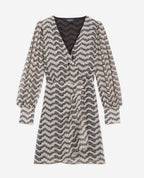 Dress - Black-Ecru - Women