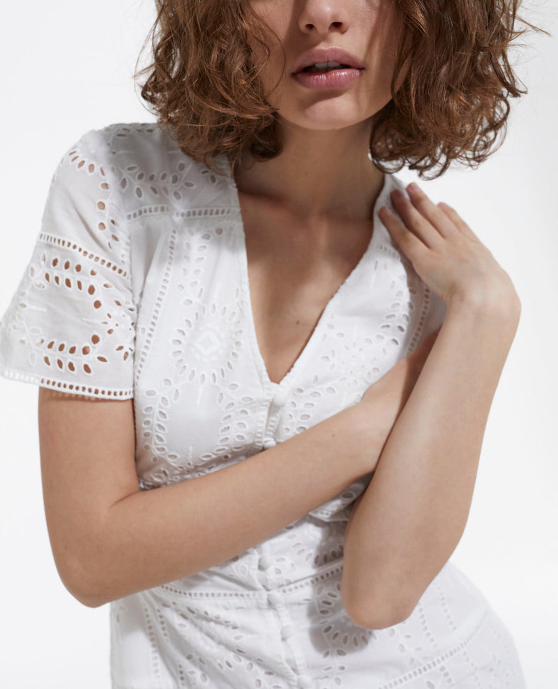 Robe - Blanc - Femme