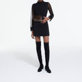 Short Dress with Collar Detail - Women
