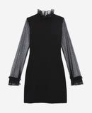 Robe Courte Detail Col - Femme