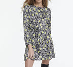 Skater Dress - White And Black - Women
