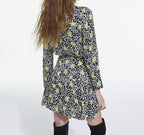 Skater Dress - White And Black - Women