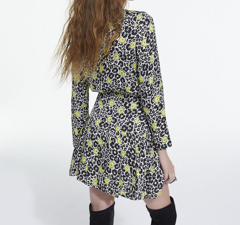 Robe Patineuse - Blanc Et Noir - Femme