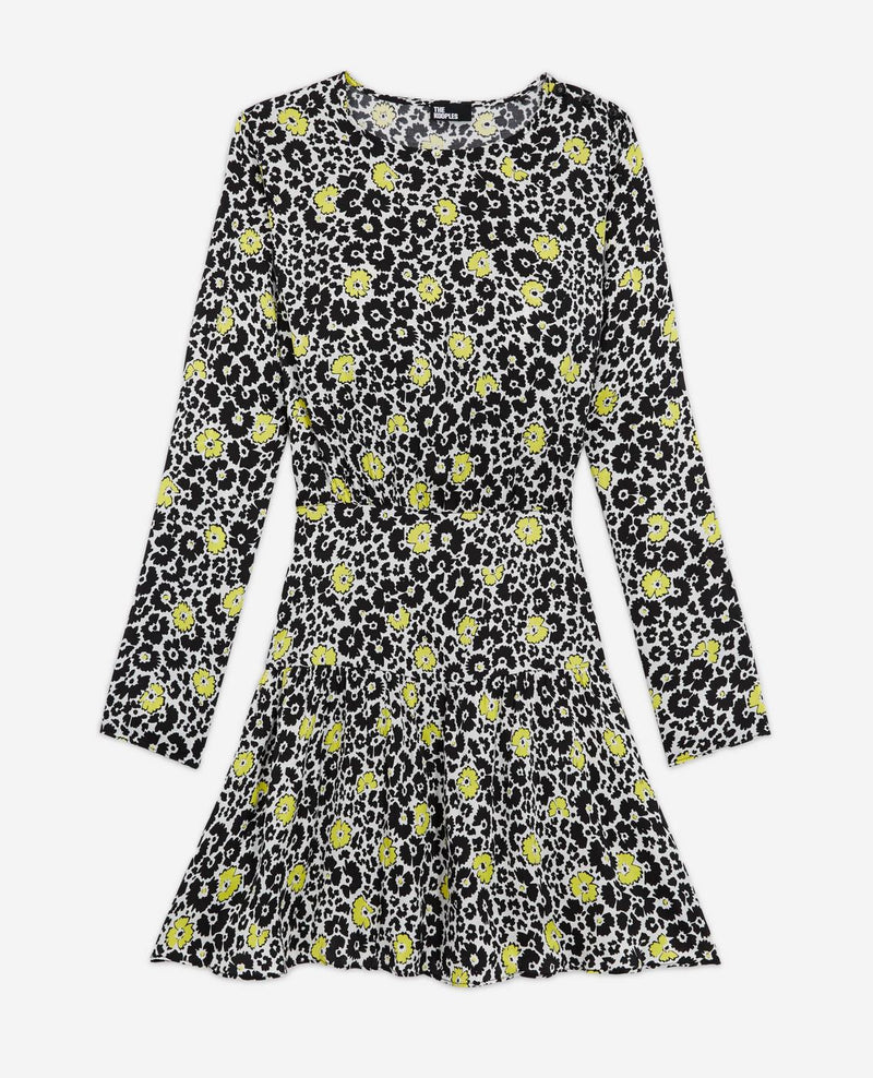 Robe Patineuse - Blanc Et Noir - Femme