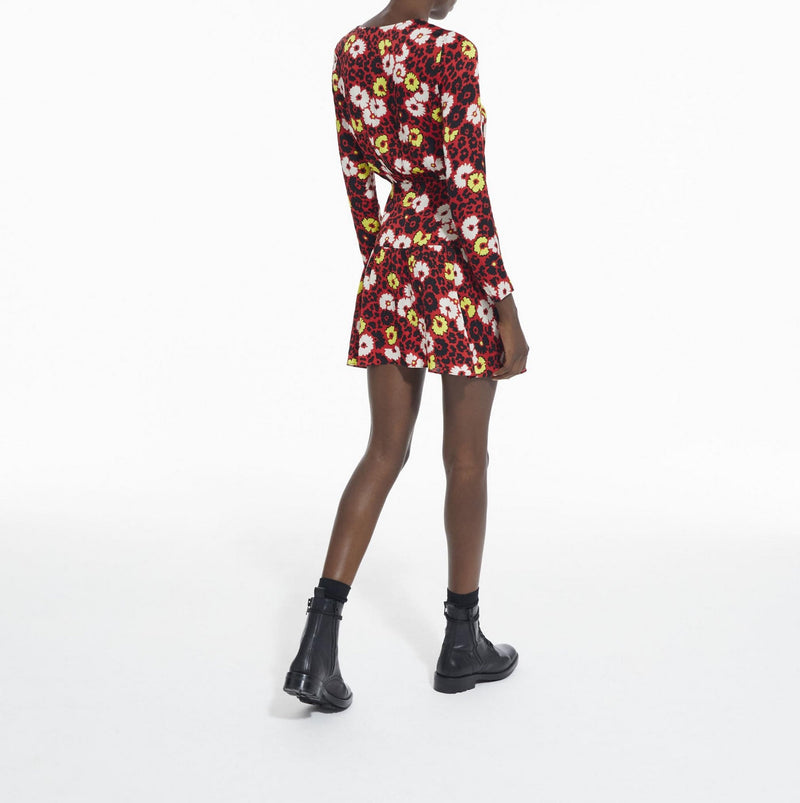 Vestido skater - Rojo - Mujer
