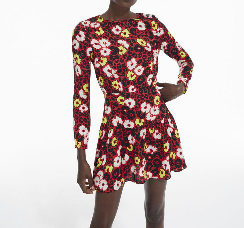 Vestido skater - Rojo - Mujer