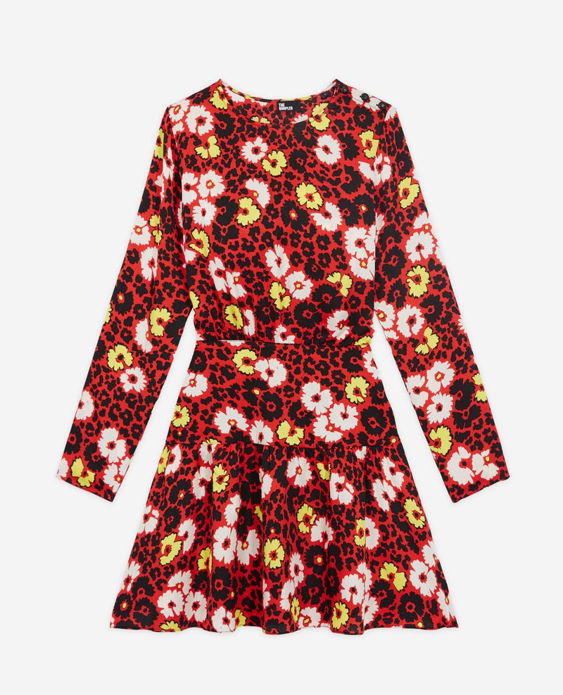 Vestido skater - Rojo - Mujer