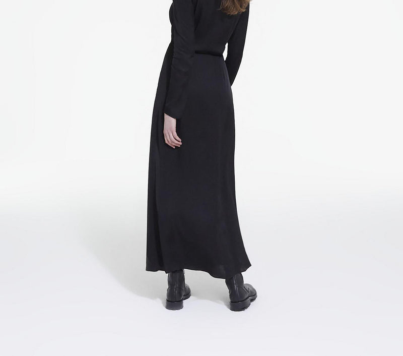 Vestido largo - Negro - Mujer