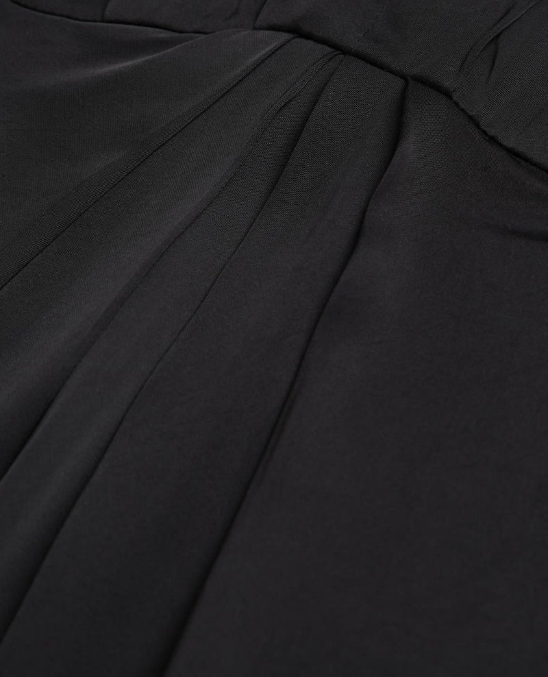 Vestido largo - Negro - Mujer