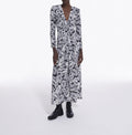 The Kooples - Vestido largo de seda - Negro - Mujer
