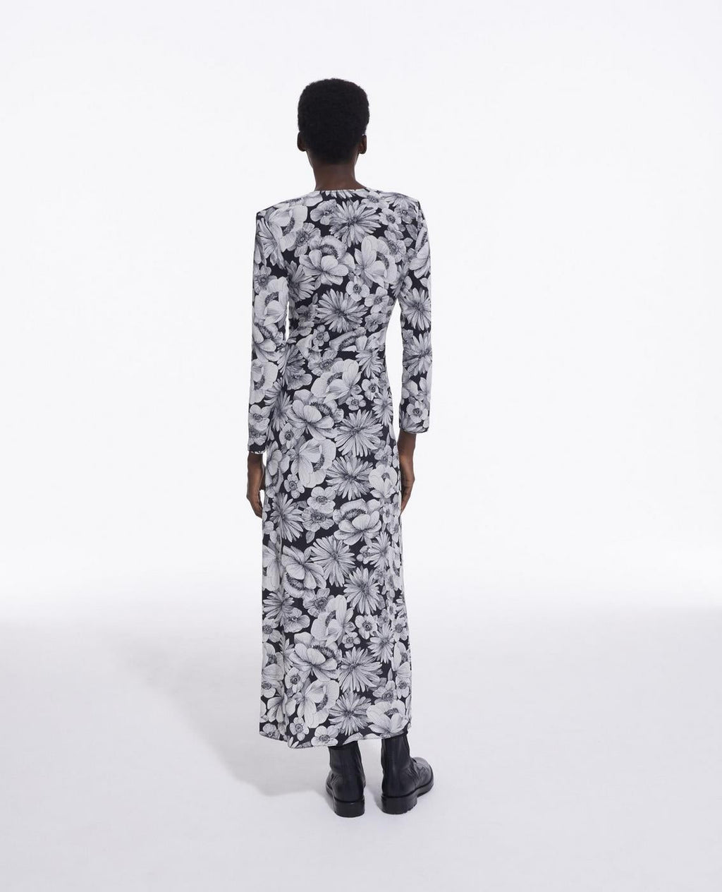 The Kooples - Vestido largo de seda - Negro - Mujer