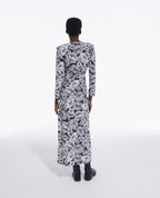 The Kooples - Vestido largo de seda - Negro - Mujer