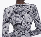 The Kooples - Vestido largo de seda - Negro - Mujer
