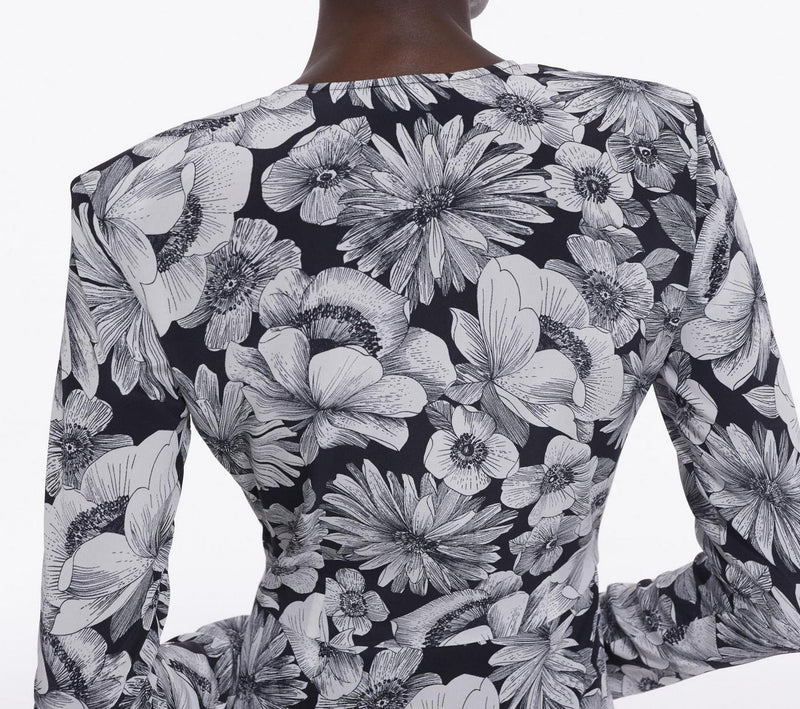 Long Silk Dress - Black - Women