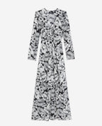 The Kooples - Vestido largo de seda - Negro - Mujer