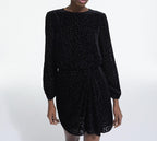 Skater Dress - Black - Women