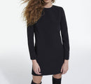 Vestido recto - Negro - Mujer