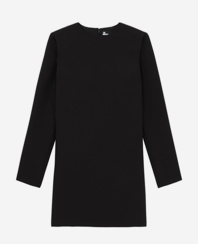 Vestido recto - Negro - Mujer