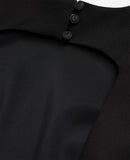 Vestido recto - Negro - Mujer