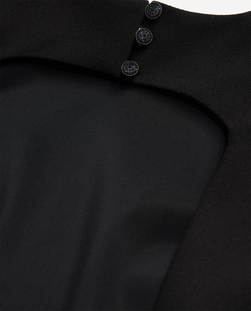 Vestido recto - Negro - Mujer