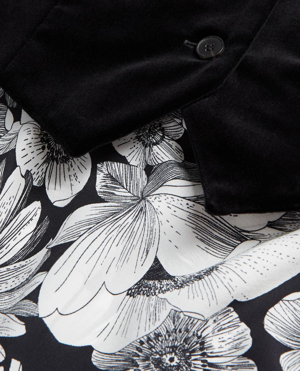 Trompe-L'Œil Silk Dress - Black - Women