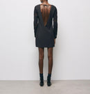 Vestido recto - Azul marino - Mujer