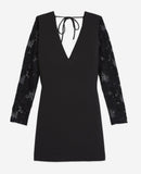 Vestido recto - Azul marino - Mujer
