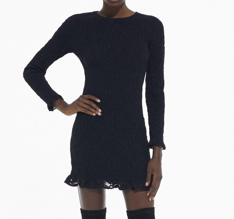 Vestido tubo - Negro - Mujer